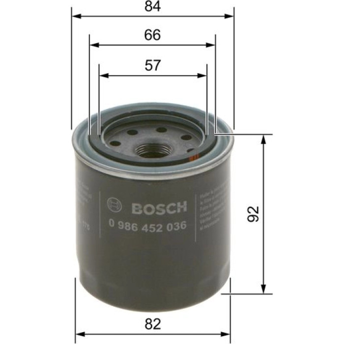BOSCH 0 986 452 036 Ölfilter BOSCH 0 986 452 036 Ölfilter
