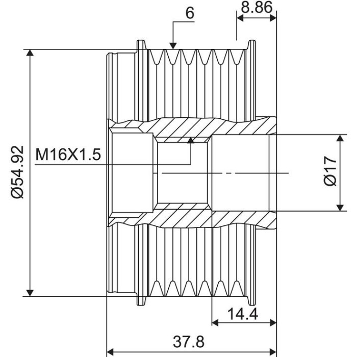 Valeo 588121 Generatorfreilauf NEW SPARE PART Valeo 588121 Generatorfreilauf NEW SPARE PART