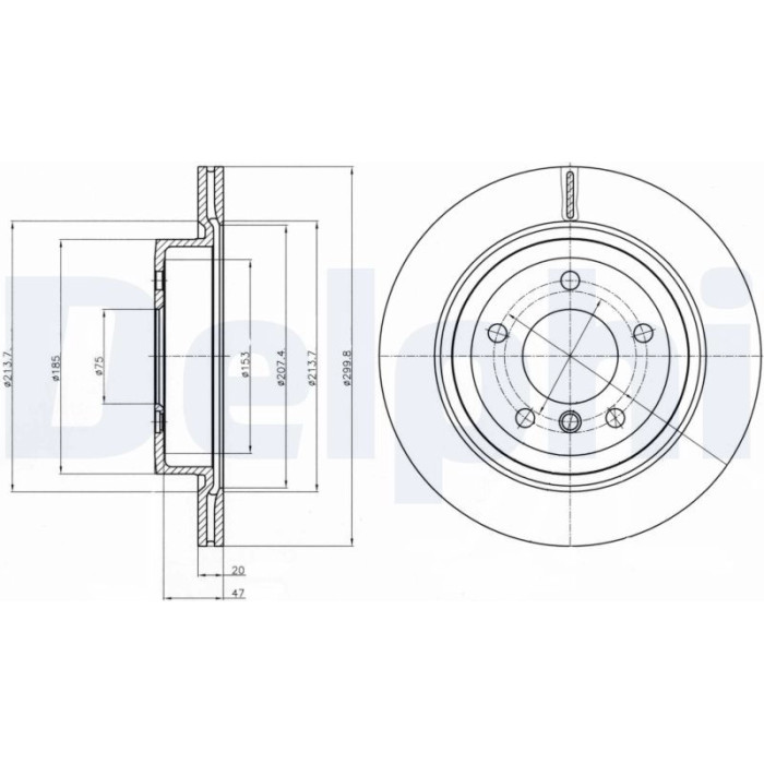 Delphi BG4223C Bremsscheibe