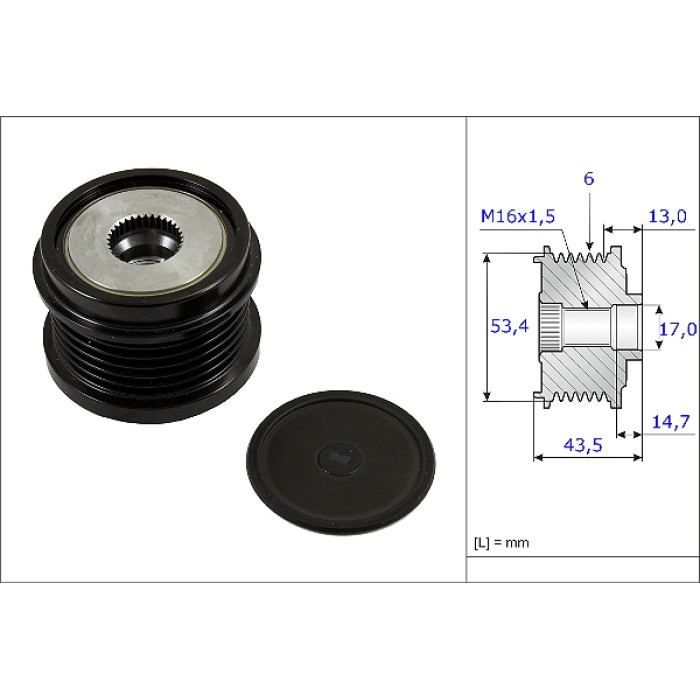 INA 535 0237 10 Generatorfreilauf