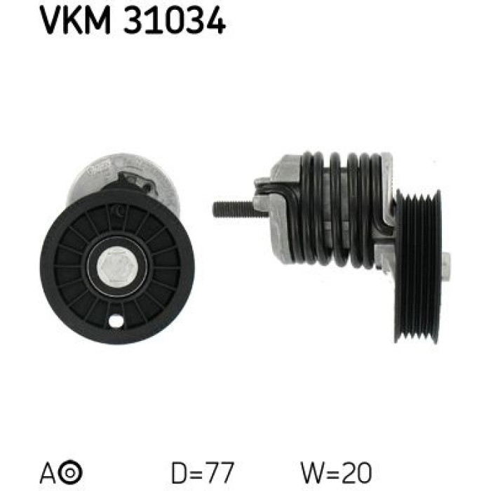 SKF VKM 31034 Spannrolle, Keilrippenriemen SKF VKM 31034 Spannrolle, Keilrippenriemen