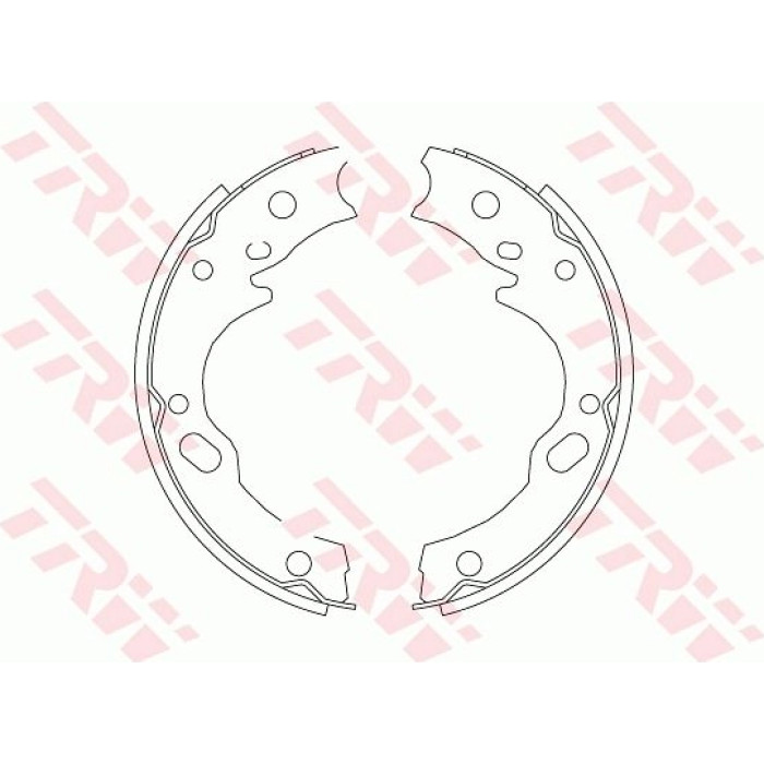 TRW GS7169 Bremsbackensatz, Feststellbremse