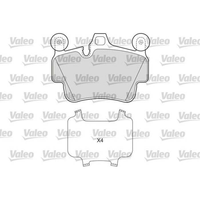 Valeo 601672 Bremsbelagsatz, Scheibenbremse Valeo 601672 Bremsbelagsatz, Scheibenbremse