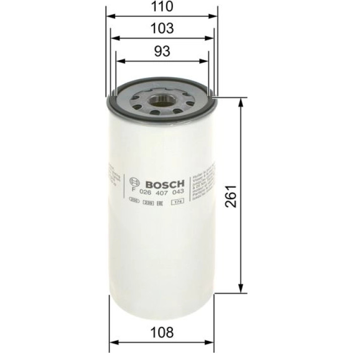 BOSCH F 026 407 043 Ölfilter BOSCH F 026 407 043 Ölfilter