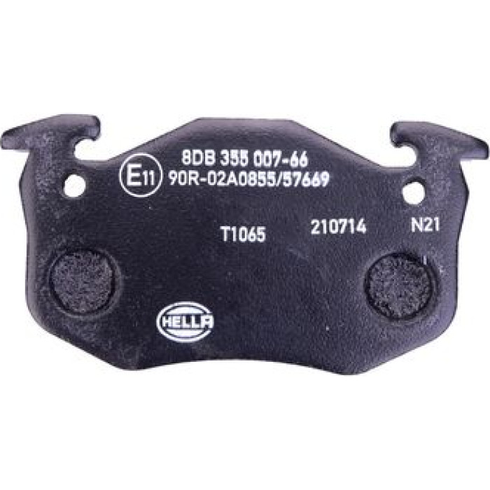 Hella 8DB 355 007-661 Bremsbelagsatz, Scheibenbremse