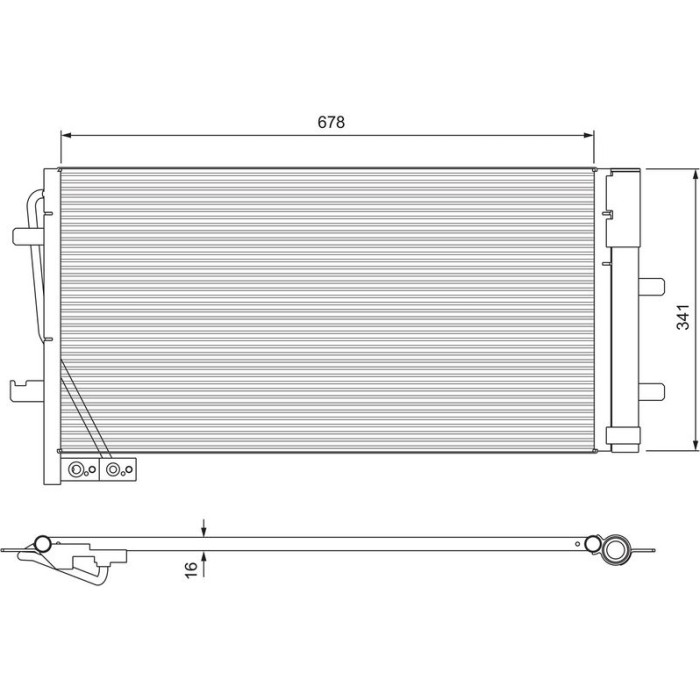 Valeo 814169 Kondensator, Klimaanlage