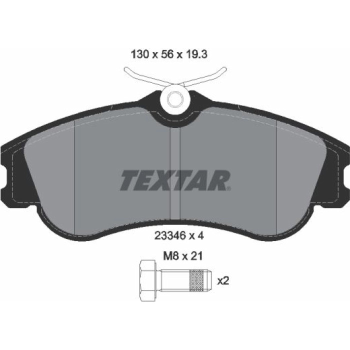 Textar 2334602 Bremsbelagsatz, Scheibenbremse Q+ Textar 2334602 Bremsbelagsatz, Scheibenbremse Q+