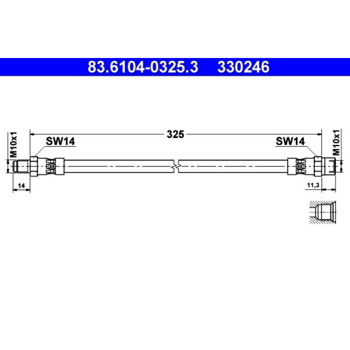 ATE 83.6104-0325.3 Bremsschlauch