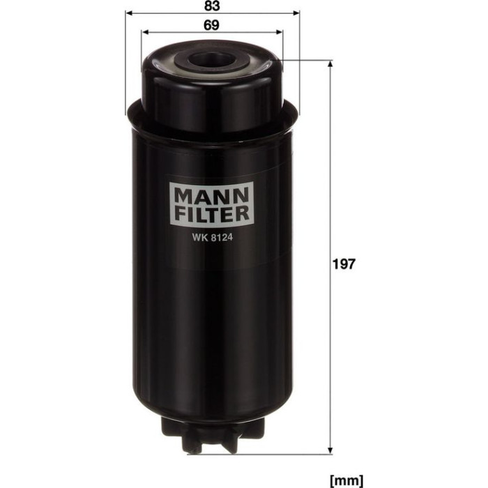Mann-Filter WK 8124 Kraftstofffilter Mann-Filter WK 8124 Kraftstofffilter