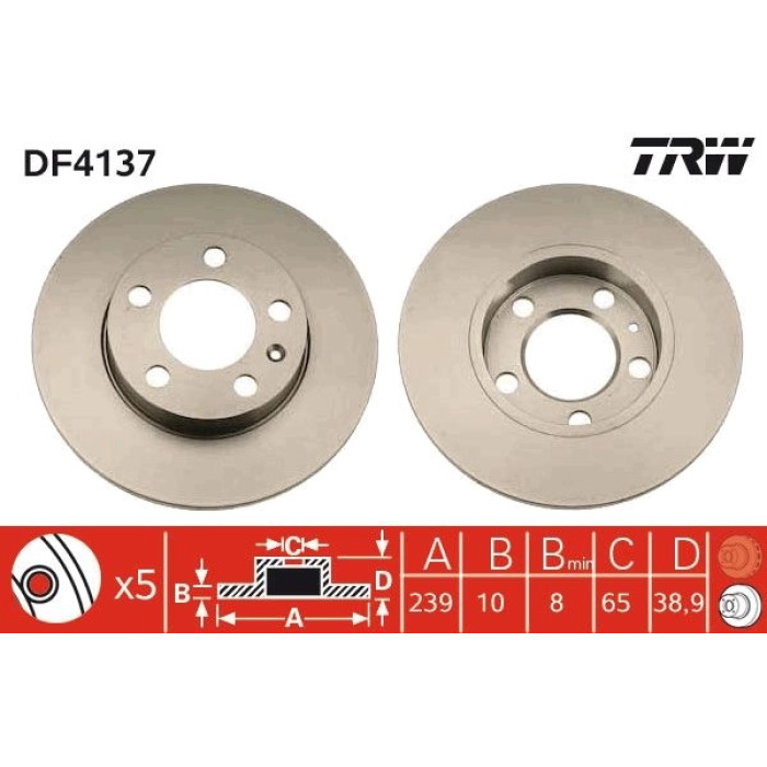 Bremsscheibe DF4137
