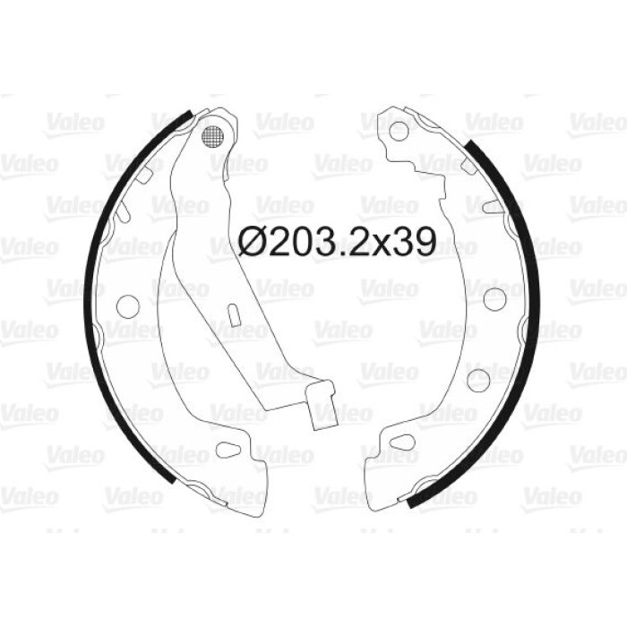 Valeo 562629 Bremsbackensatz Valeo 562629 Bremsbackensatz