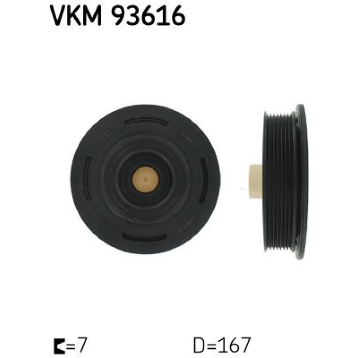 SKF VKM 93616 Riemenscheibe, Kurbelwelle SKF VKM 93616 Riemenscheibe, Kurbelwelle