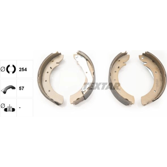 Textar 91039500 Bremsbackensatz Textar 91039500 Bremsbackensatz