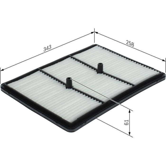 BOSCH F 026 400 670 Luftfilter