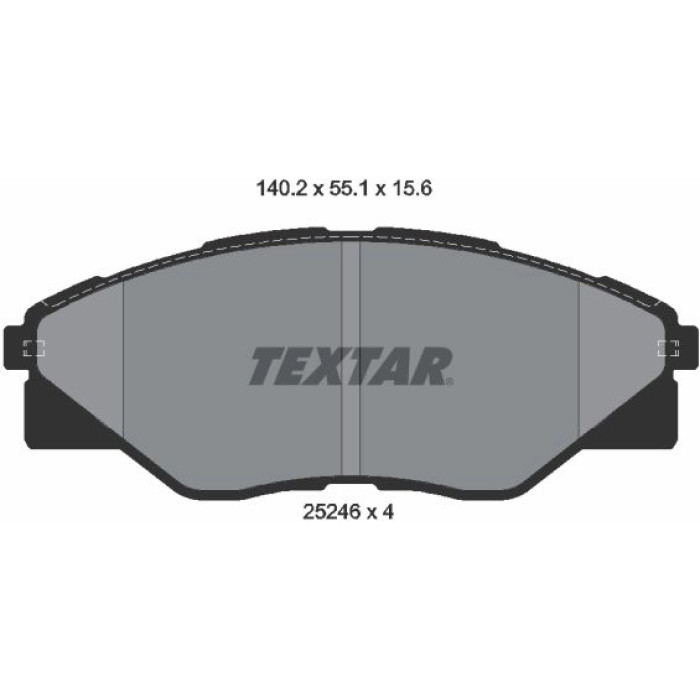 Textar 2524601 Bremsbelagsatz, Scheibenbremse Textar 2524601 Bremsbelagsatz, Scheibenbremse