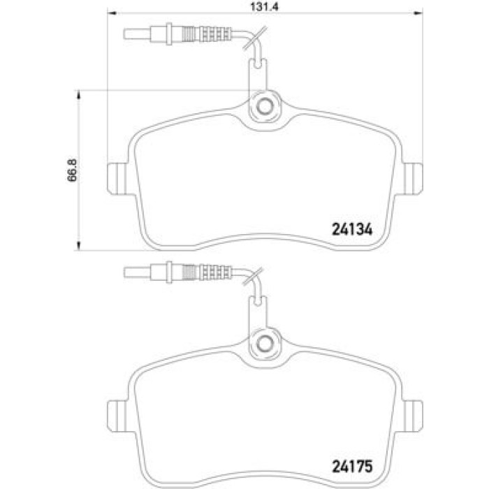 Brembo P 61 109 Bremsbelagsatz, Scheibenbremse PRIME LINE Brembo P 61 109 Bremsbelagsatz, Scheibenbremse PRIME LINE