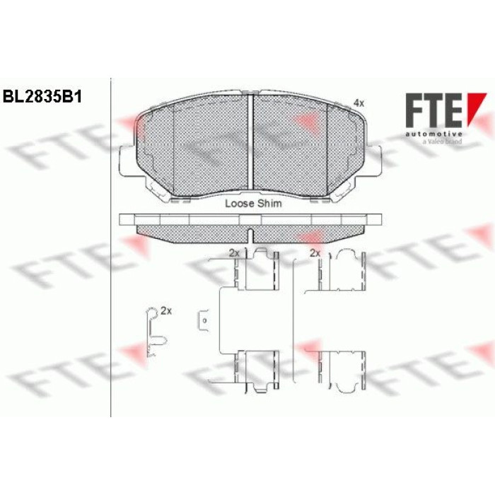 FTE 9011083 Bremsbelagsatz, Scheibenbremse FTE 9011083 Bremsbelagsatz, Scheibenbremse