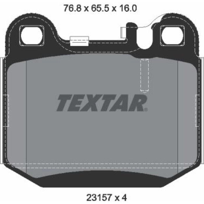 Textar 2315781 Bremsbelagsatz, Scheibenbremse epad Textar 2315781 Bremsbelagsatz, Scheibenbremse epad