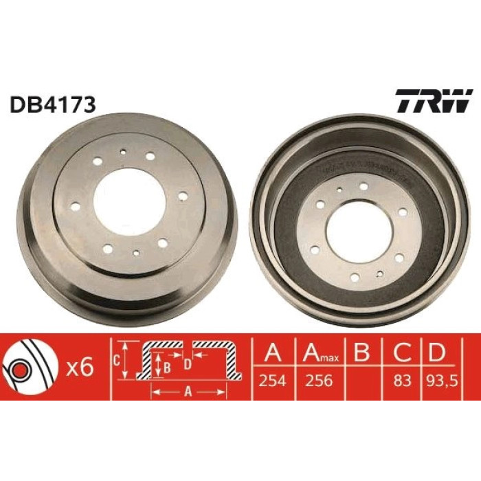 TRW DB4173 Bremstrommel TRW DB4173 Bremstrommel