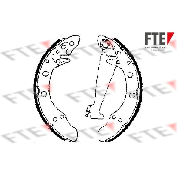 FTE 9100022 Bremsbackensatz FTE 9100022 Bremsbackensatz
