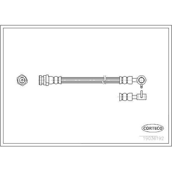 Corteco 19036192 Bremsschlauch Corteco 19036192 Bremsschlauch