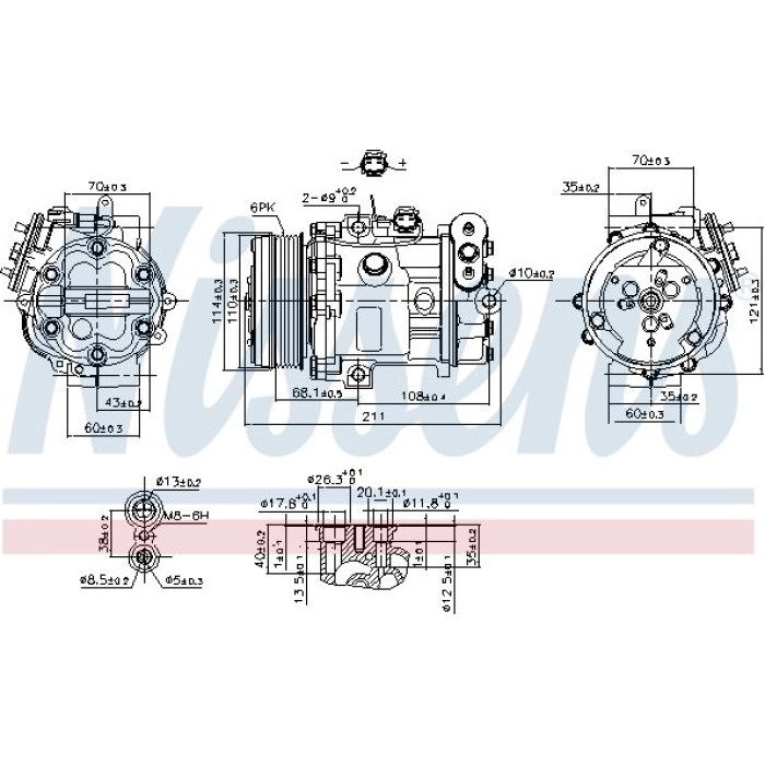 Nissens 89503 Kompressor, Klimaanlage FIRST FIT Nissens 89503 Kompressor, Klimaanlage FIRST FIT