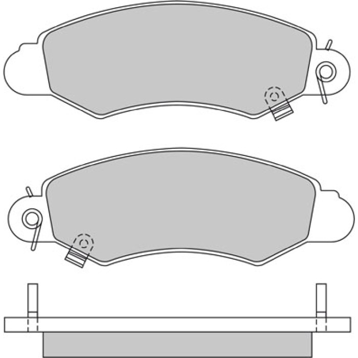 Metzger 1170457 Bremsbelagsatz, Scheibenbremse