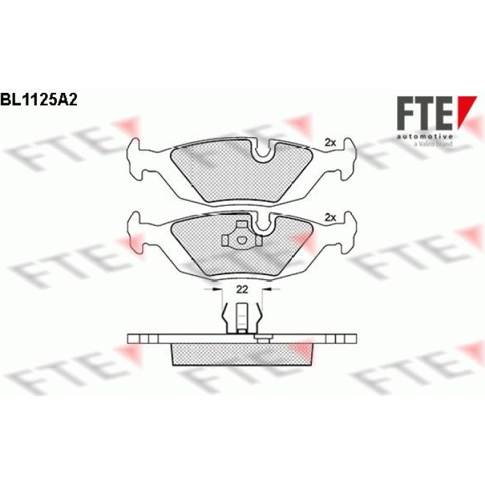 FTE 9010037 Bremsbelagsatz, Scheibenbremse FTE 9010037 Bremsbelagsatz, Scheibenbremse
