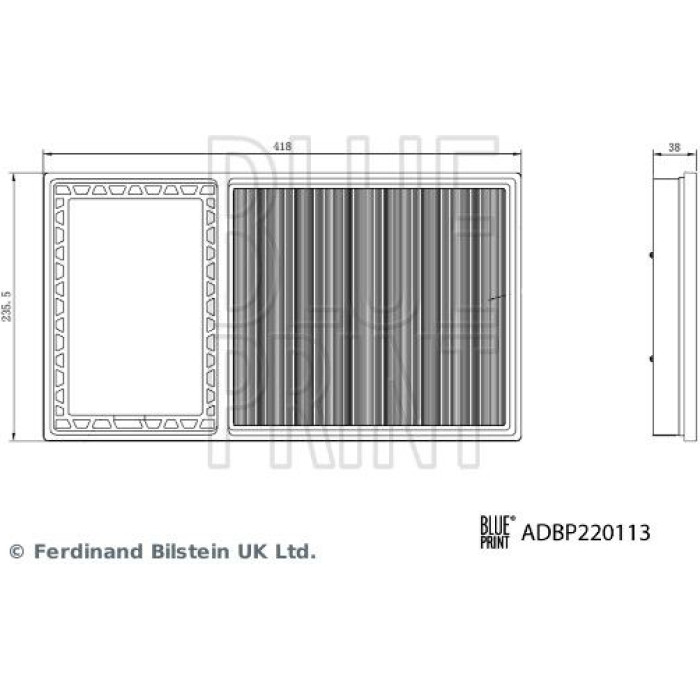 Blue Print ADBP220113 Luftfilter