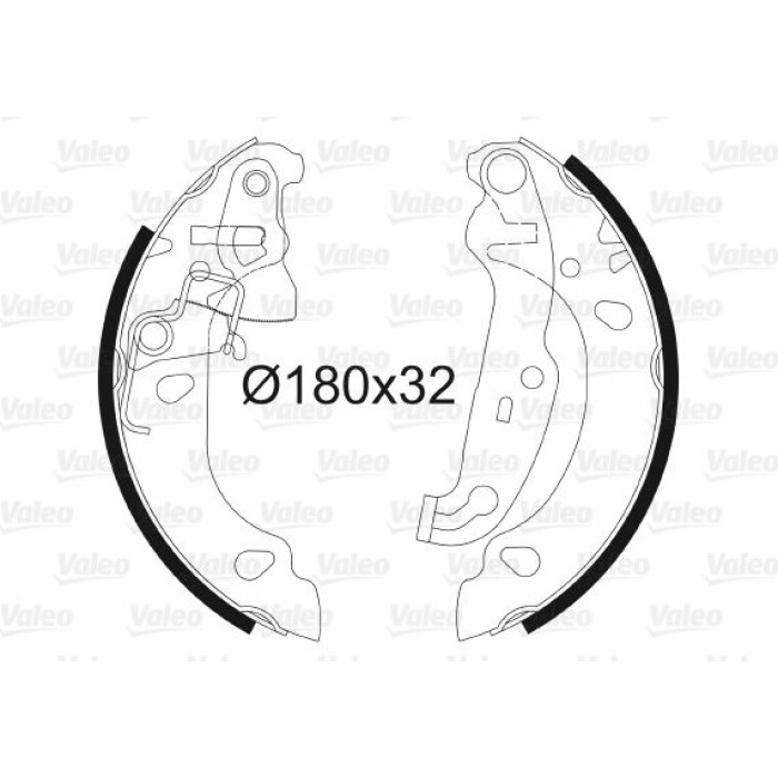 Valeo 562771 Bremsbackensatz Valeo 562771 Bremsbackensatz