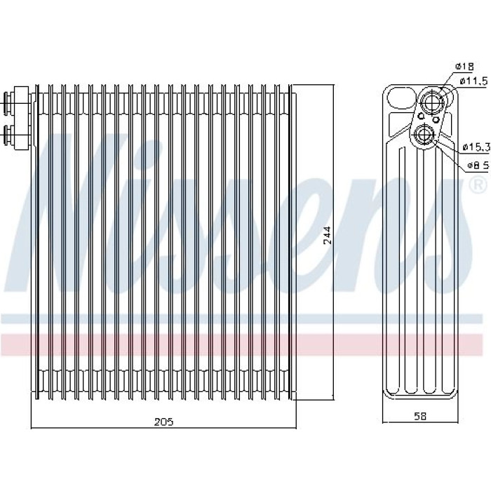 Nissens 92302 Verdampfer, Klimaanlage Nissens 92302 Verdampfer, Klimaanlage