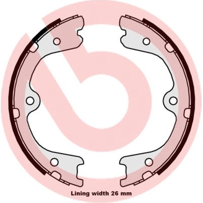 Brembo S 56 546 Bremsbackensatz, Feststellbremse ESSENTIAL LINE Brembo S 56 546 Bremsbackensatz, Feststellbremse ESSENTIAL LINE