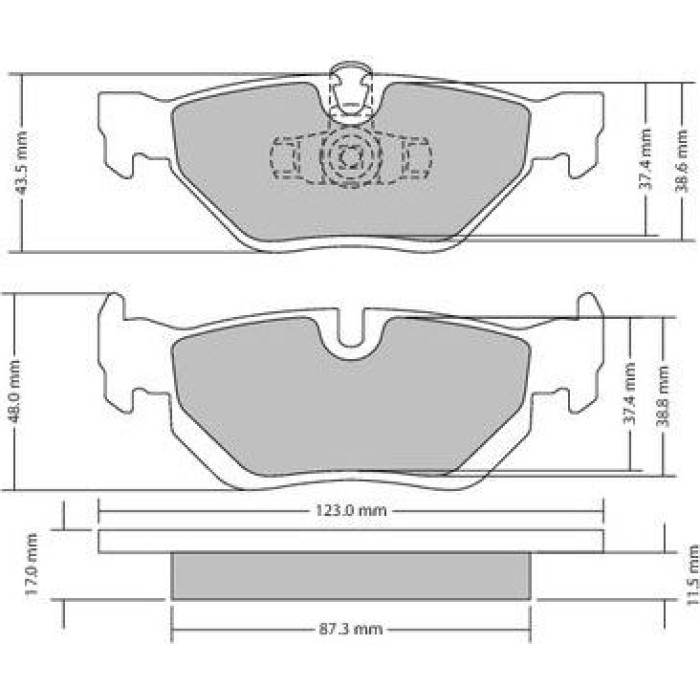 Metzger 1170031 Bremsbelagsatz, Scheibenbremse Metzger 1170031 Bremsbelagsatz, Scheibenbremse