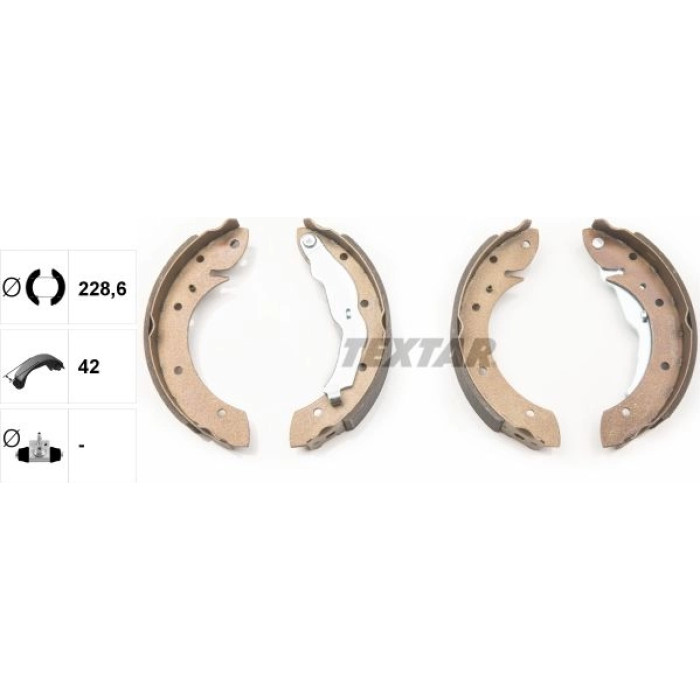 Textar 91044000 Bremsbackensatz Textar 91044000 Bremsbackensatz