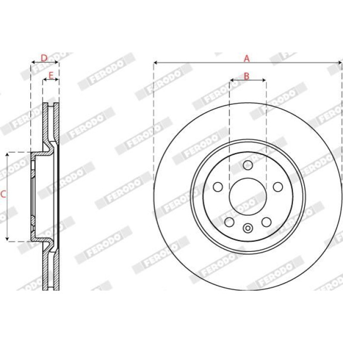 Ferodo DDF2693C Bremsscheibe PREMIER