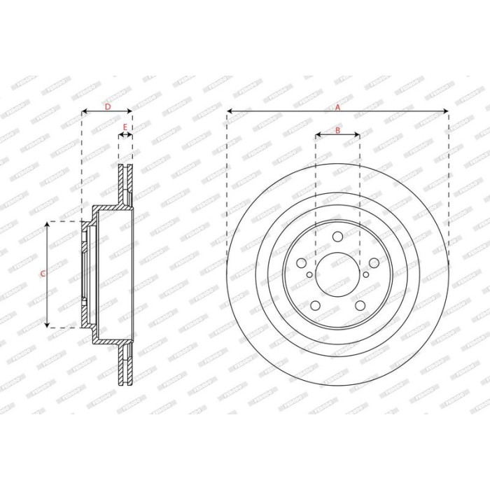 Ferodo DDF2965C Bremsscheibe PREMIER Ferodo DDF2965C Bremsscheibe PREMIER