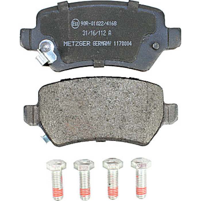 Bremsbelagsatz, Scheibenbremse 1170004 Bremsbelagsatz, Scheibenbremse 1170004