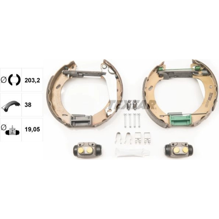 Textar 84043800 Bremsbackensatz Shoe Kit Pro