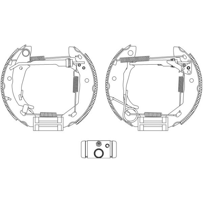 Textar 84053001 Bremsbackensatz Shoe Kit Pro Textar 84053001 Bremsbackensatz Shoe Kit Pro