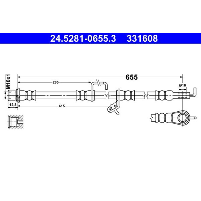ATE 24.5281-0655.3 Bremsschlauch ATE 24.5281-0655.3 Bremsschlauch