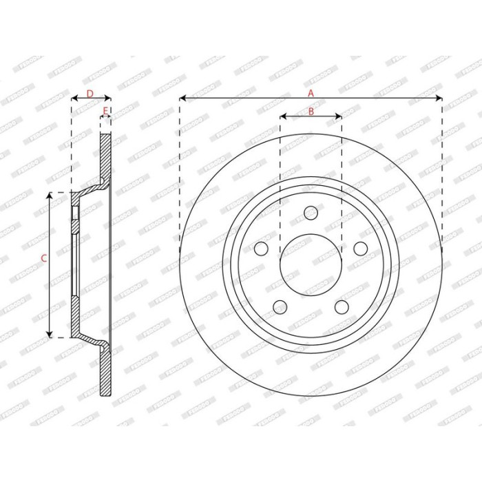 Ferodo DDF3022C Bremsscheibe PREMIER