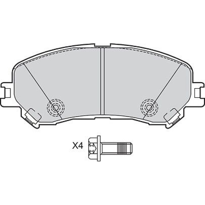 Valeo 601596 Bremsbelagsatz, Scheibenbremse Valeo 601596 Bremsbelagsatz, Scheibenbremse