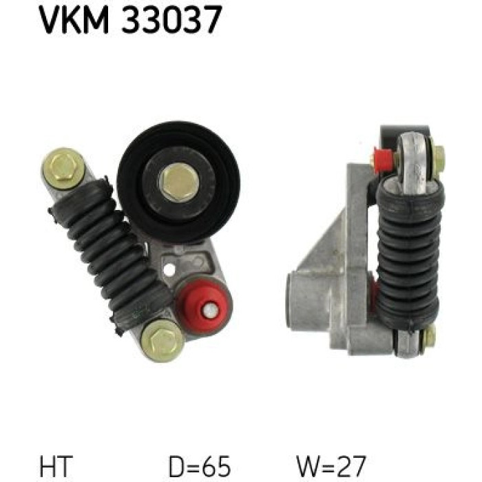 SKF VKM 33037 Spannrolle, Keilrippenriemen SKF VKM 33037 Spannrolle, Keilrippenriemen