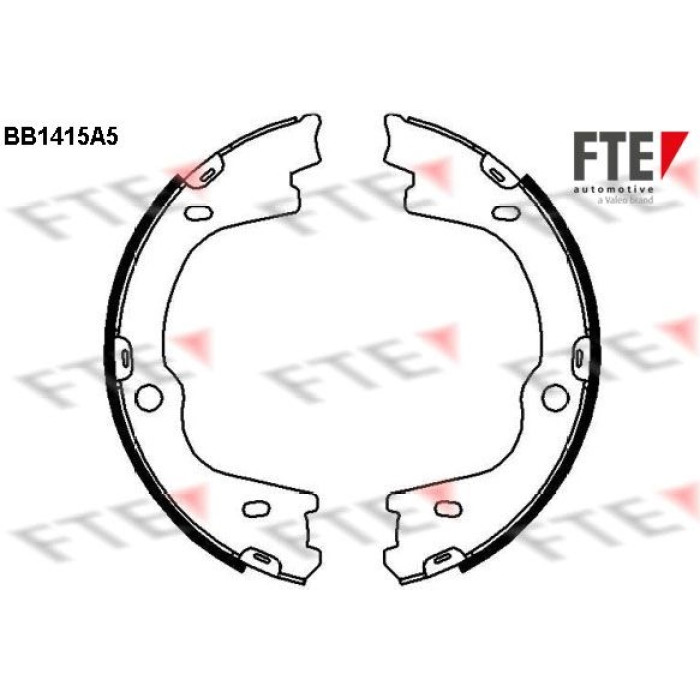 Bremsbackensatz, Feststellbremse 9100182 Bremsbackensatz, Feststellbremse 9100182