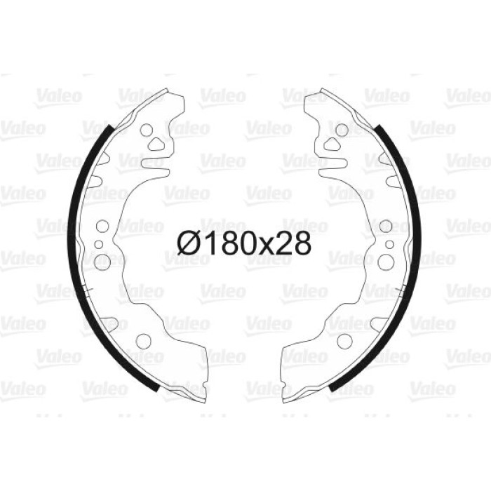 Valeo 564079 Bremsbackensatz Valeo 564079 Bremsbackensatz
