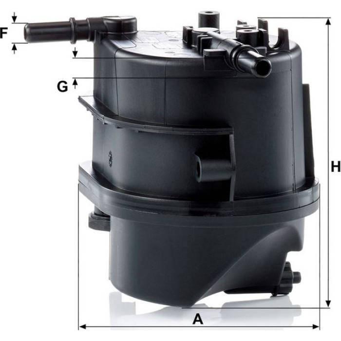 Mann-Filter WK 939 Kraftstofffilter Mann-Filter WK 939 Kraftstofffilter