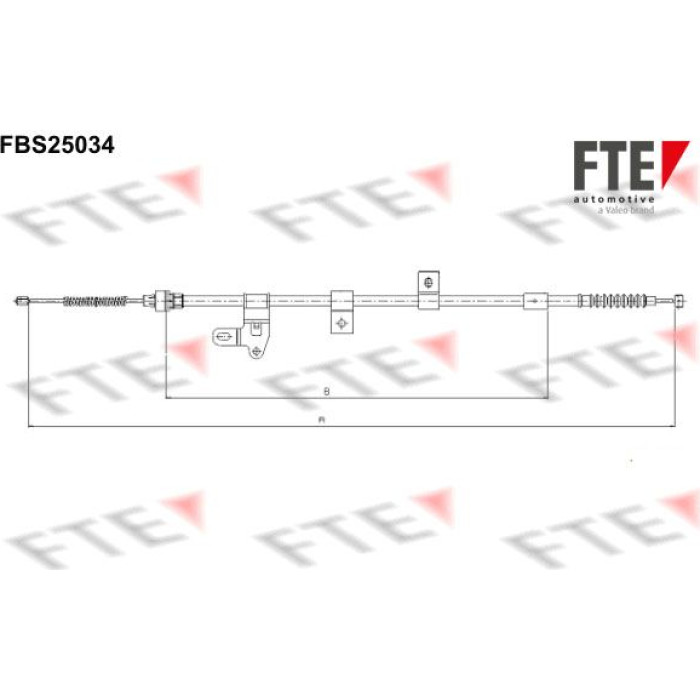 FTE 9250623 Seilzug, Feststellbremse FTE 9250623 Seilzug, Feststellbremse