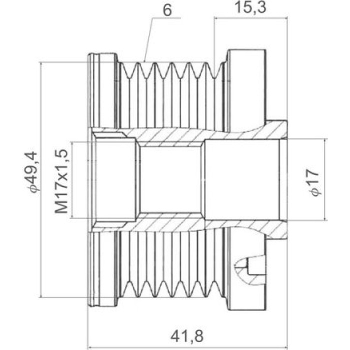 Valeo 588434 Generatorfreilauf NEW SPARE PART