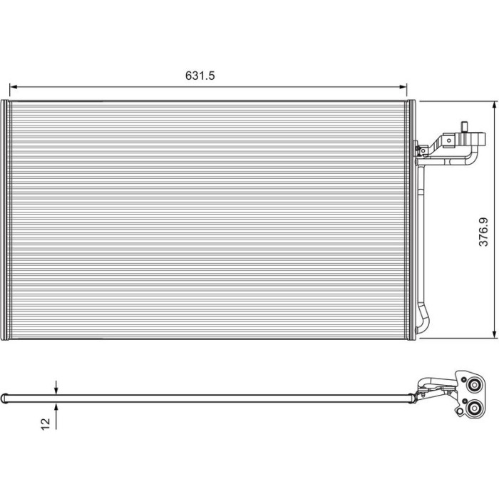 Valeo 814325 Kondensator, Klimaanlage