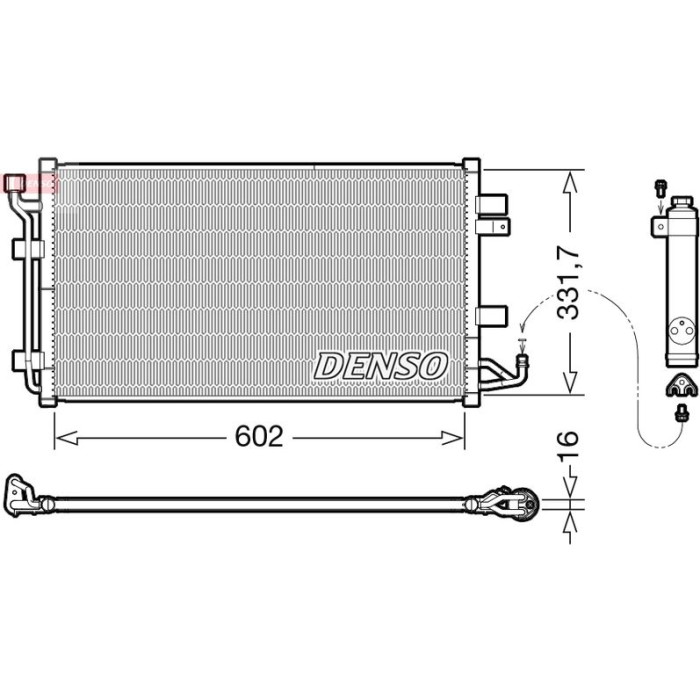 Denso DCN46035 Kondensator, Klimaanlage Denso DCN46035 Kondensator, Klimaanlage